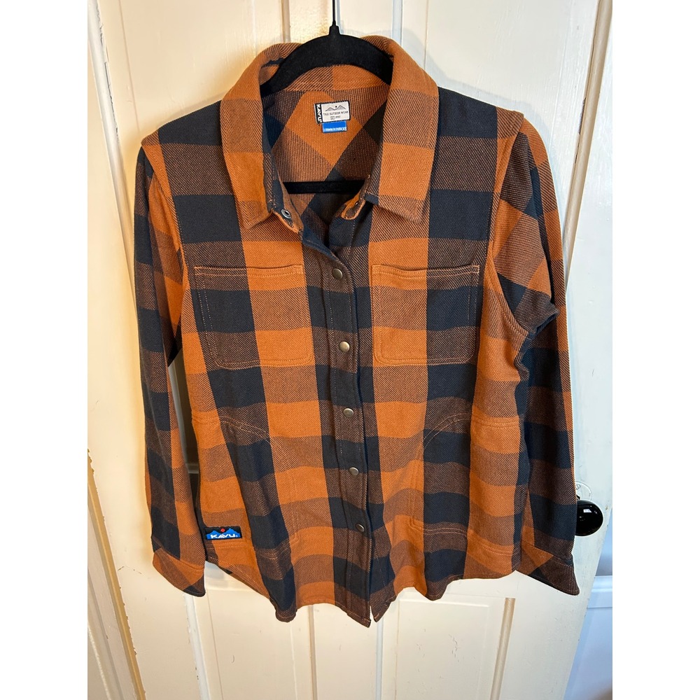 Kavu Women's Wren Flannel Shacket Ground Cover XS